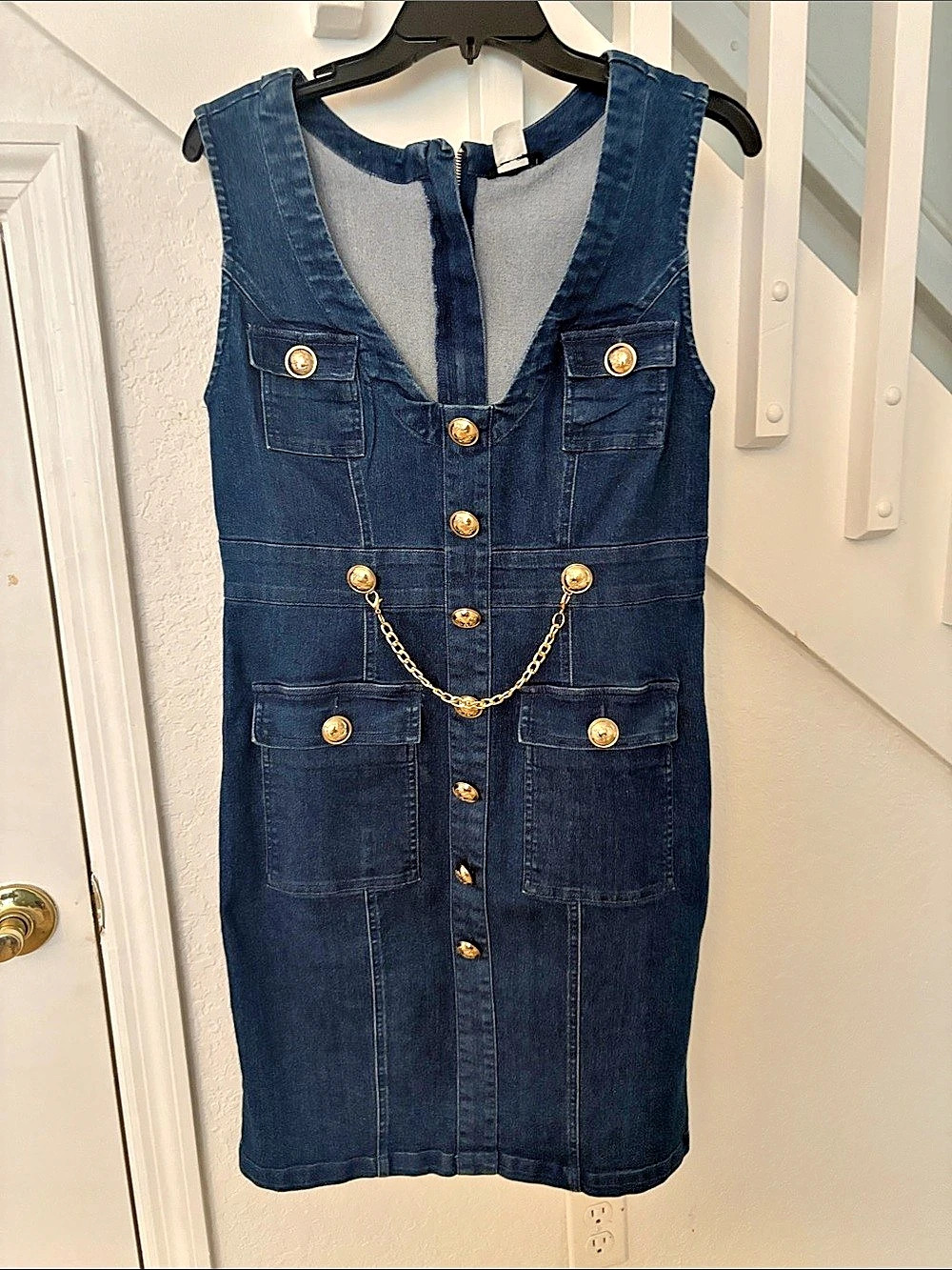 VENUS Denim Mini Dress Size 12 Like New